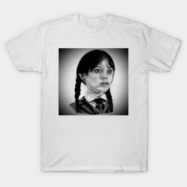 Wednesday Addams T-Shirt by kazboart